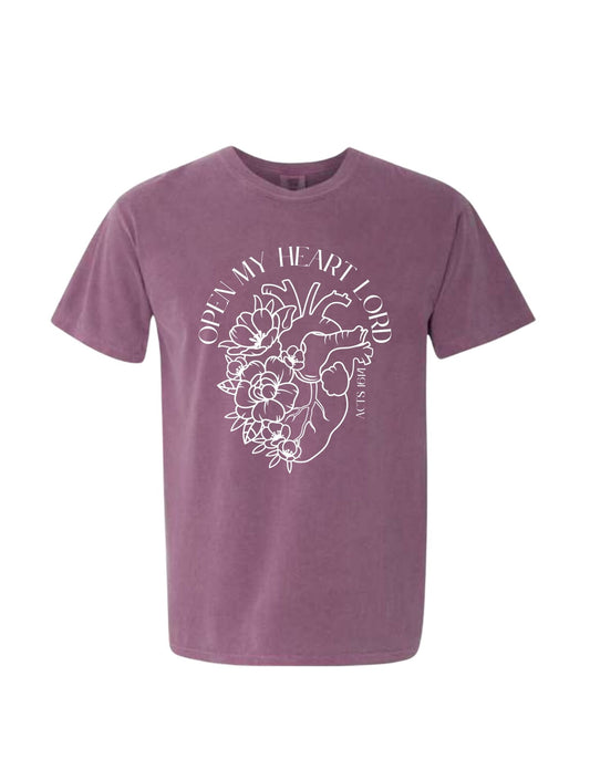 OPEN MY HEART LORD UNISEX T-SHIRT